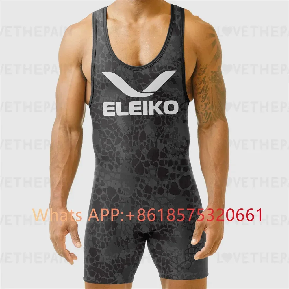 Running Gear Train - ELEIKO Herren-Ringeranzug, Fortgeschrittene Ringerbekleidung, Trainingsanzug, Laufanzug,