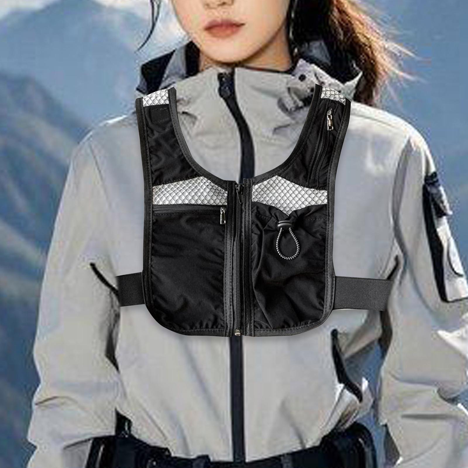 Reflective Running Gear Vest - Laufweste mit Handyfach, Reflektierende Tragbare Nachtlauf-Ausrüstung,