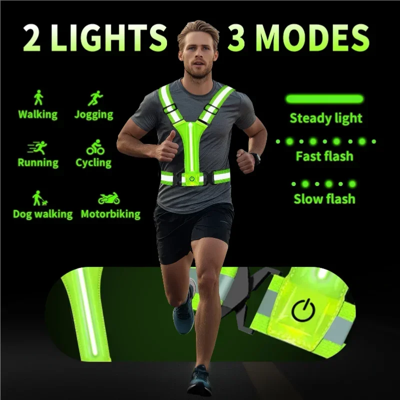 LED-Reflektorweste Laufausrüst – Reflective Running Gear Vest Bewertung und Preis