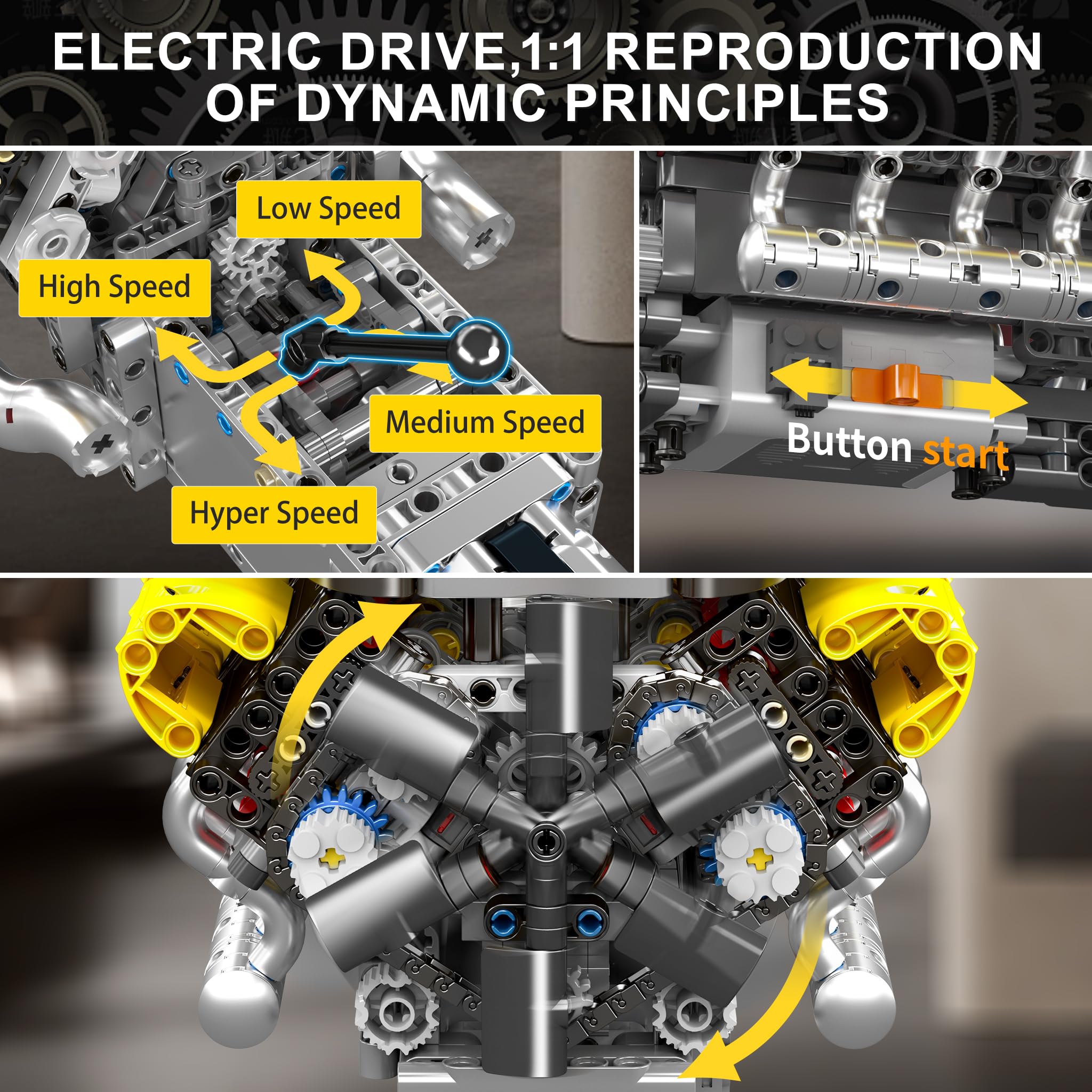 V12-Motormodellbausatz, der Ih – Running Gear Engine Bewertung und Preis