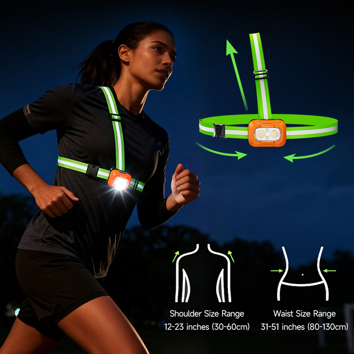 Laufleuchte, über USB wiederau – Reflective Running Gear Vest Bewertung und Preis