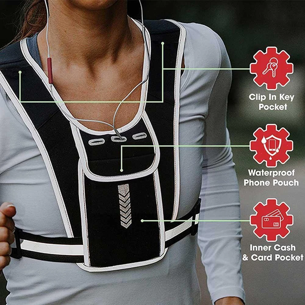 Lauf weste Telefon halter für  – Reflective Running Gear Vest Bewertung und Preis