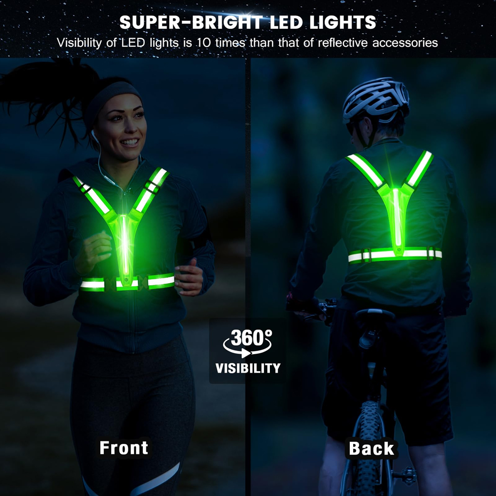 LED-reflektierende Weste, Lauf – Reflective Running Gear Vest Bewertung und Preis